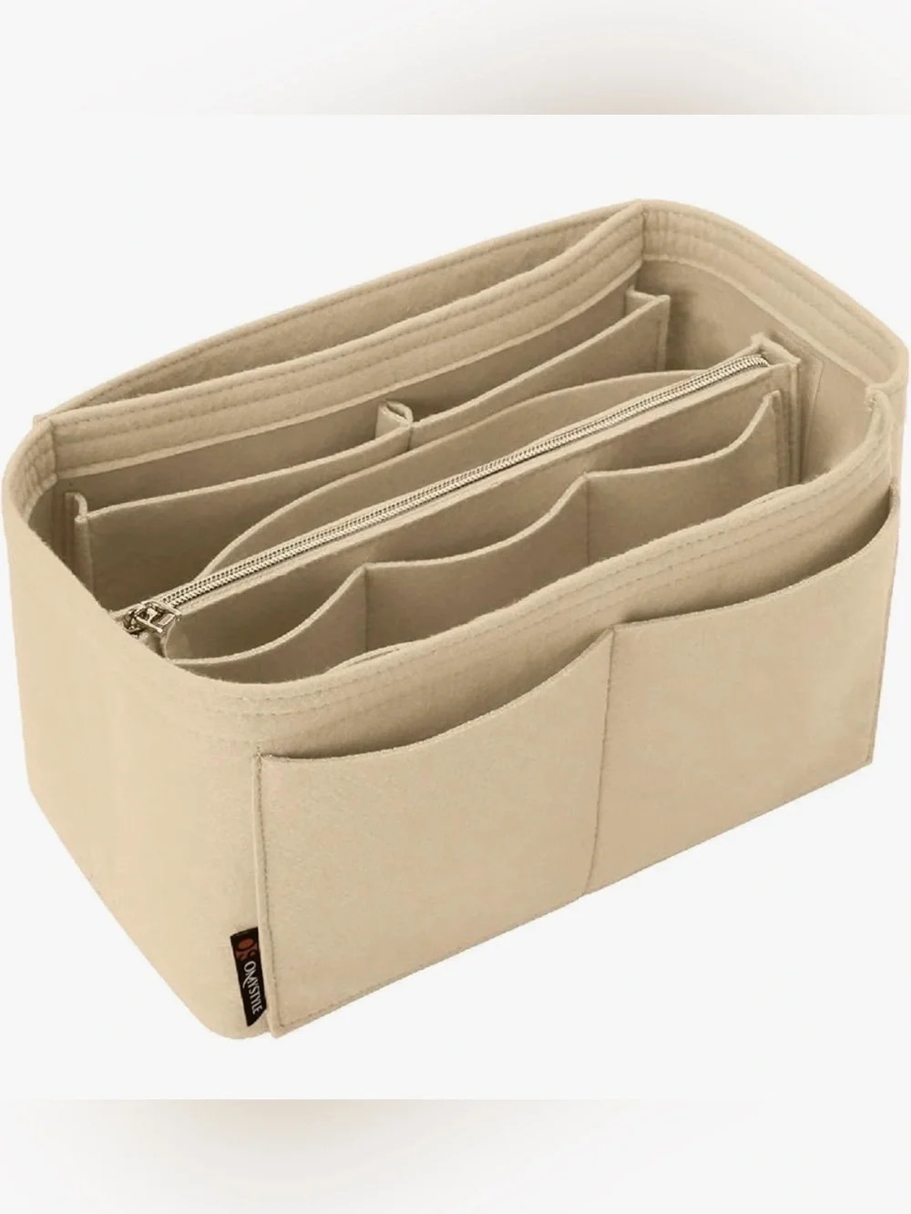 Omystyle Purse Organizers Insert Beige Large
